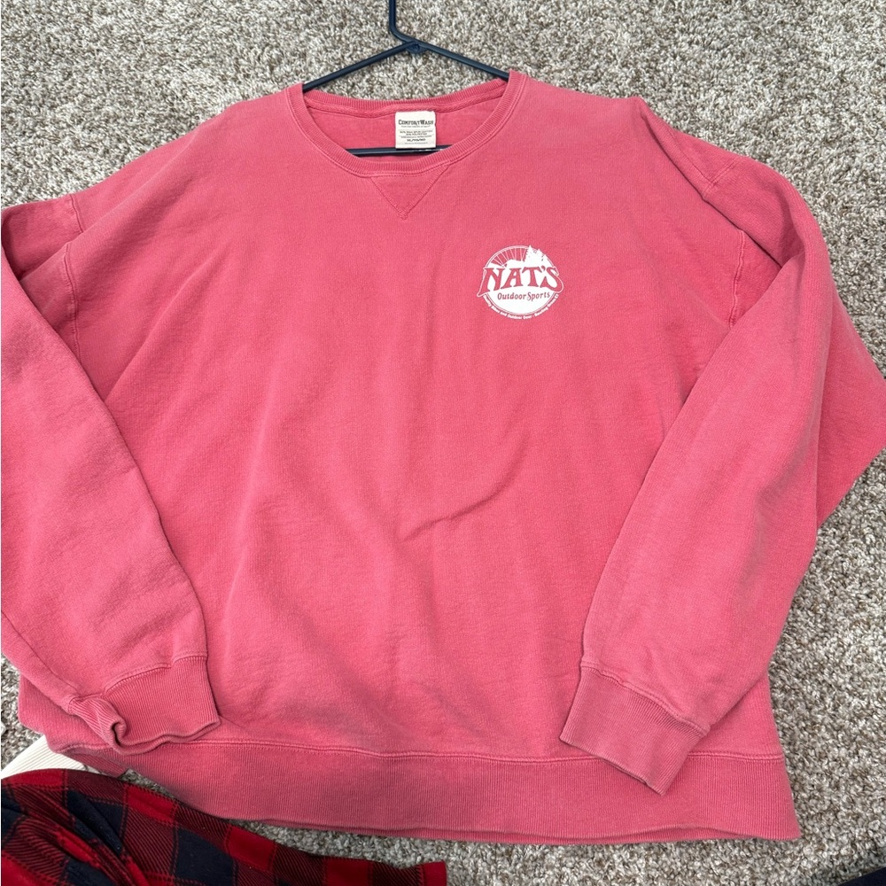 Women's Pink Crew Neck Sweater